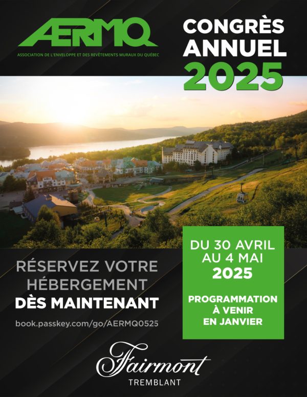 Inscription pour le Congrès 2025 de l’AERMQ