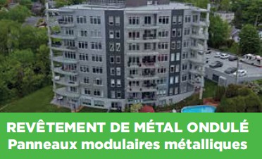 Revetement de métal ondulé