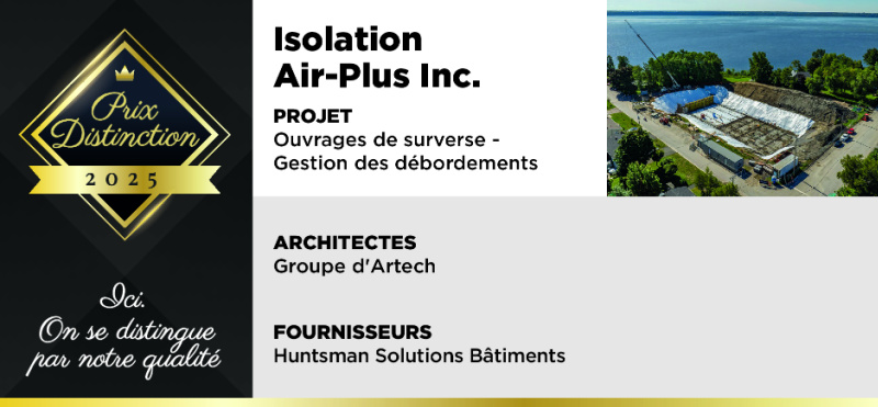Isolation Air-Plus Ouvrage des surverses Isolation Air-Plus Ouvrage des surverses