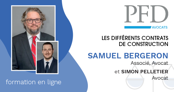 11.9 Gestion juridique et contractuelle : Les contrats de construction