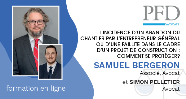11.5 Gestion juridique et contractuelle; L'insolvabilité : comment s'assurer d'être payé