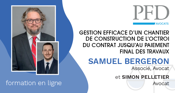 11.3 Gestion juridique et contractuelle : Le cautionnement de soumission, exécution et matériaux, gages et main d'œuvre