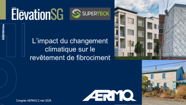 Le déclin en planches de fibrociment.